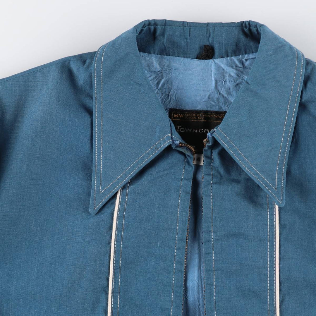 Vintage 1970'S JCPenney TOWNCRAFT zip-up jacket, men's size L unclear Blue type light blue Vintage Second Hand