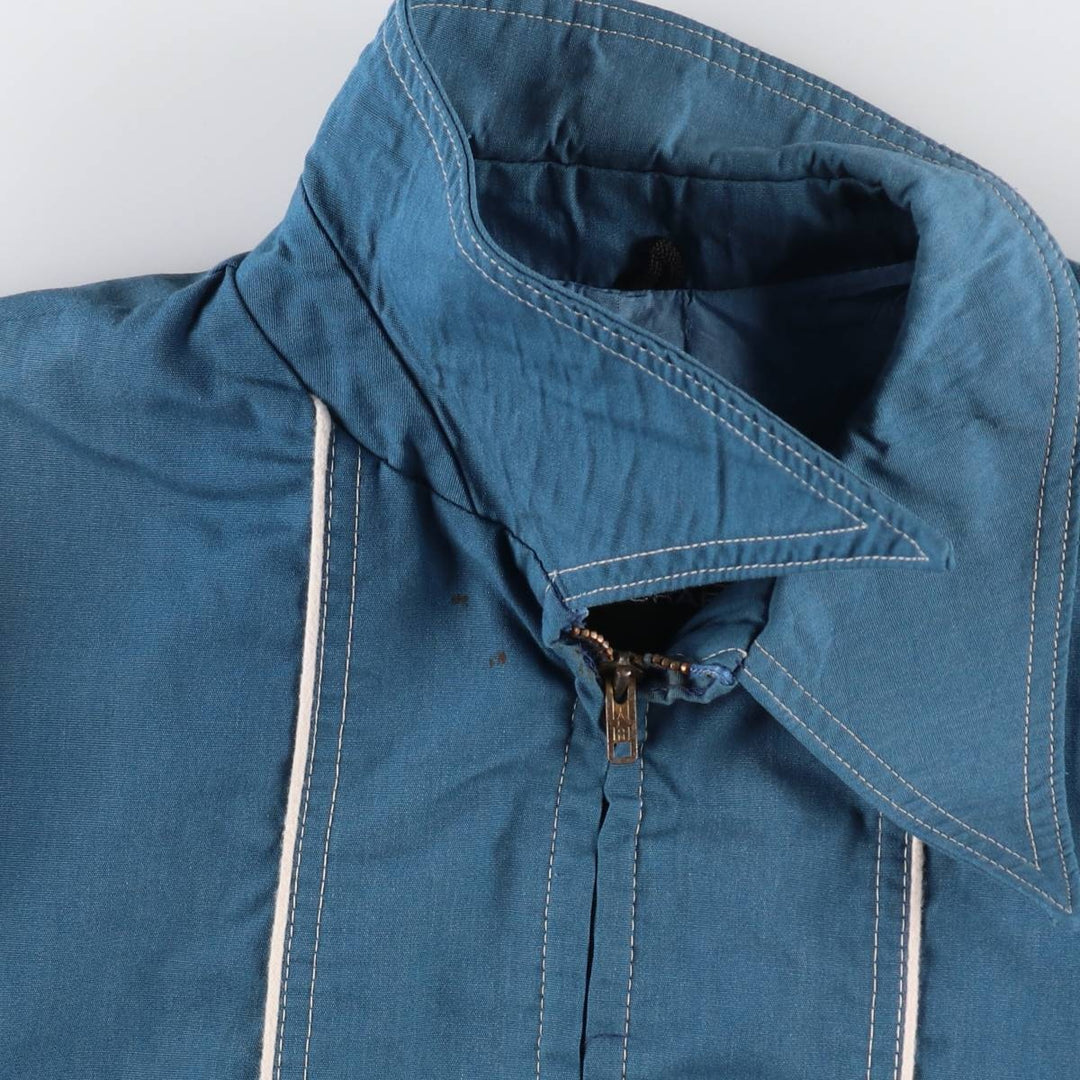 Vintage 1970'S JCPenney TOWNCRAFT zip-up jacket, men's size L unclear Blue type light blue Vintage Second Hand