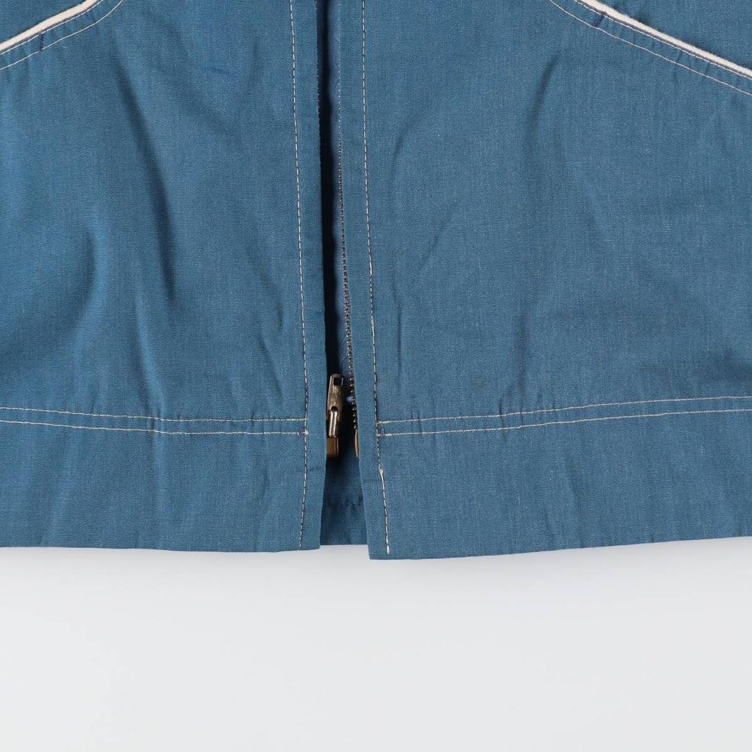 Vintage 1970'S JCPenney TOWNCRAFT zip-up jacket, men's size L unclear Blue type light blue Vintage Second Hand