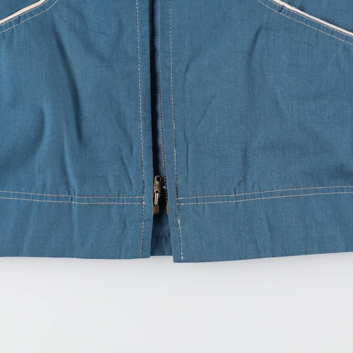Vintage 1970'S JCPenney TOWNCRAFT zip-up jacket, men's size L unclear Blue type light blue Vintage Second Hand