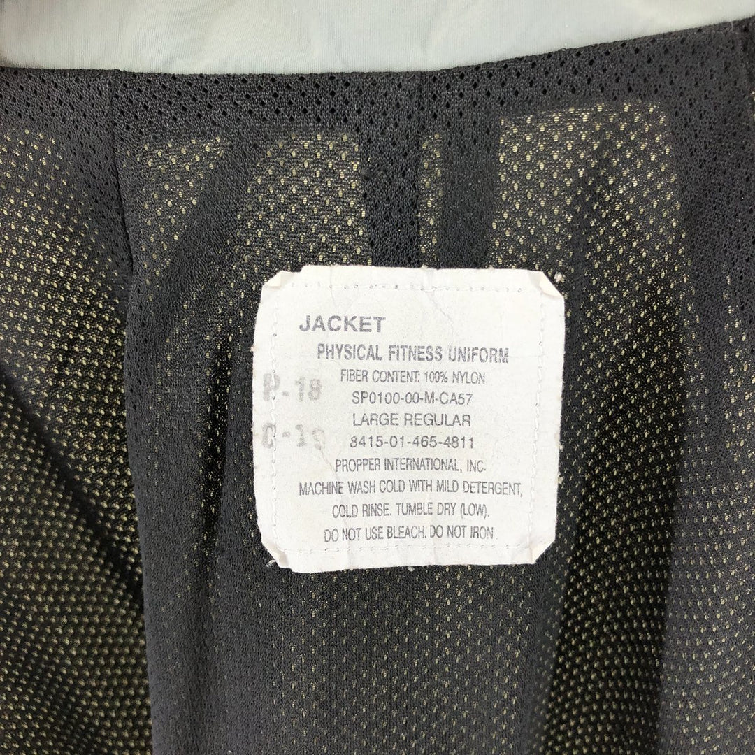 00'S USARMY IPFU Training Jacket Nylon Jacket Made in USA LARGE REGULAR Men's L equivalent /eaa514938