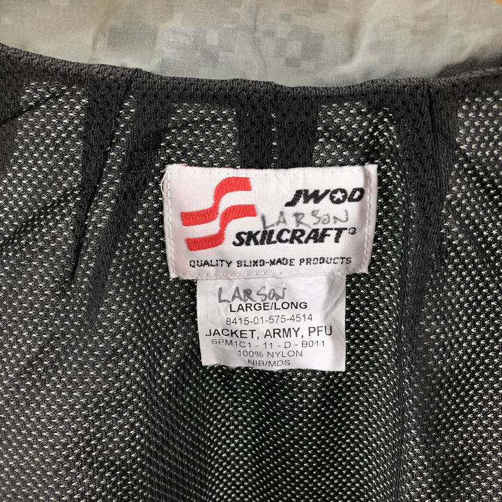 Genuine US Army IPFU Training Jacket, ACU Digital Camo Nylon Jacket, Made in USA, LARGE/LONG, Men's L equivalent /eaa514942