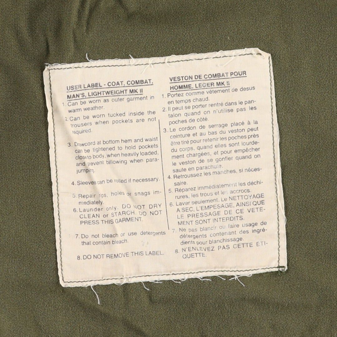 80'S Canadian Army MK2 Military Combat Jacket, Men's L size, Vintage /eaa514955