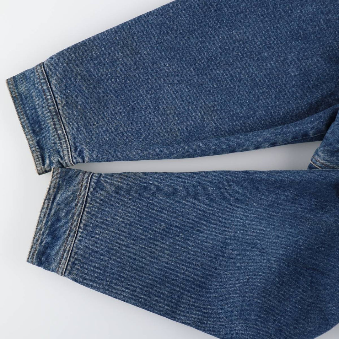90'S GHBass padded denim jacket, men's size XL, vintage cotton blue type Vintage Second Hand