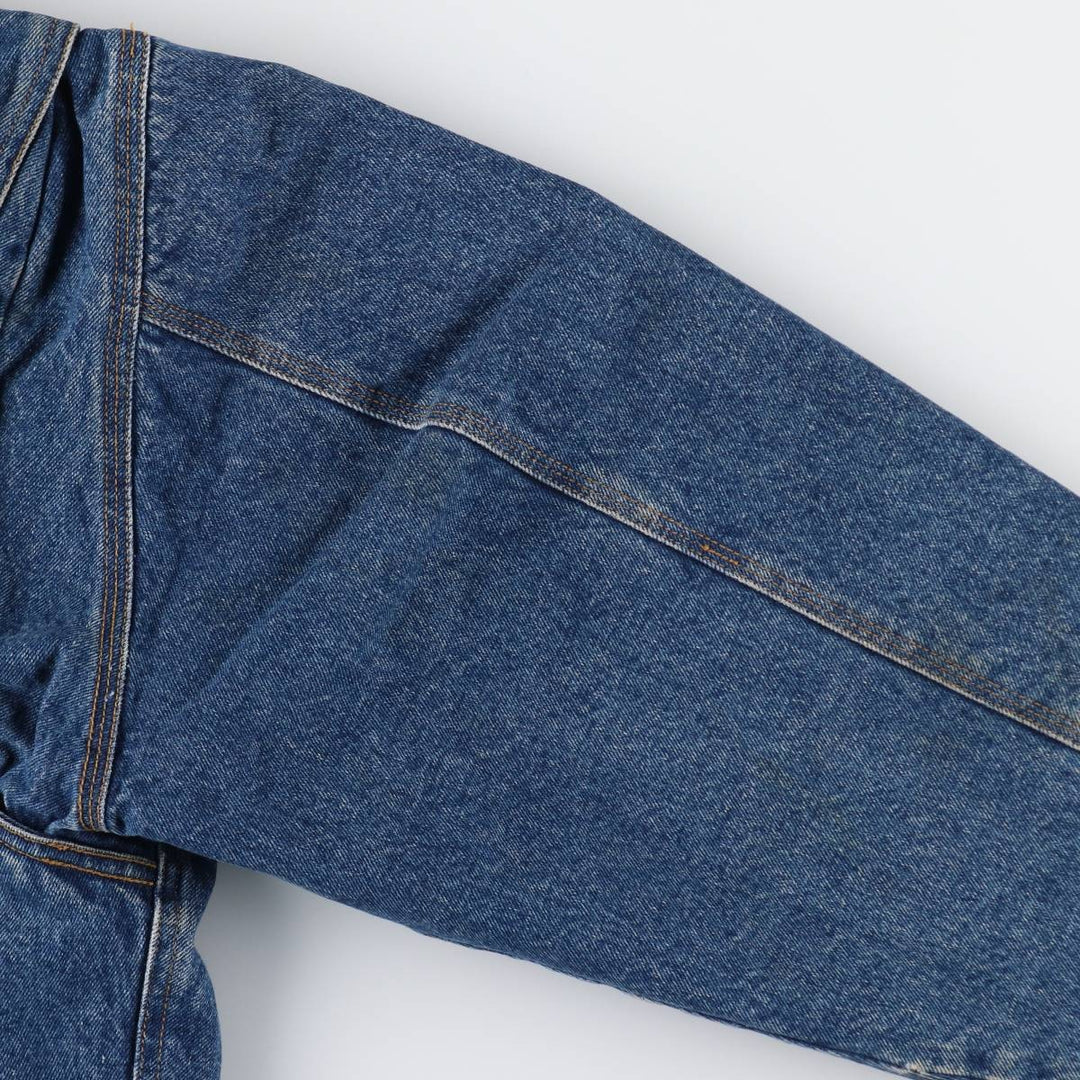 90'S GHBass padded denim jacket, men's size XL, vintage cotton blue type Vintage Second Hand