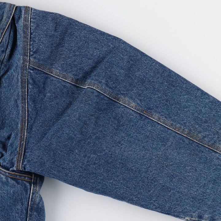 90'S GHBass padded denim jacket, men's size XL, vintage cotton blue type Vintage Second Hand