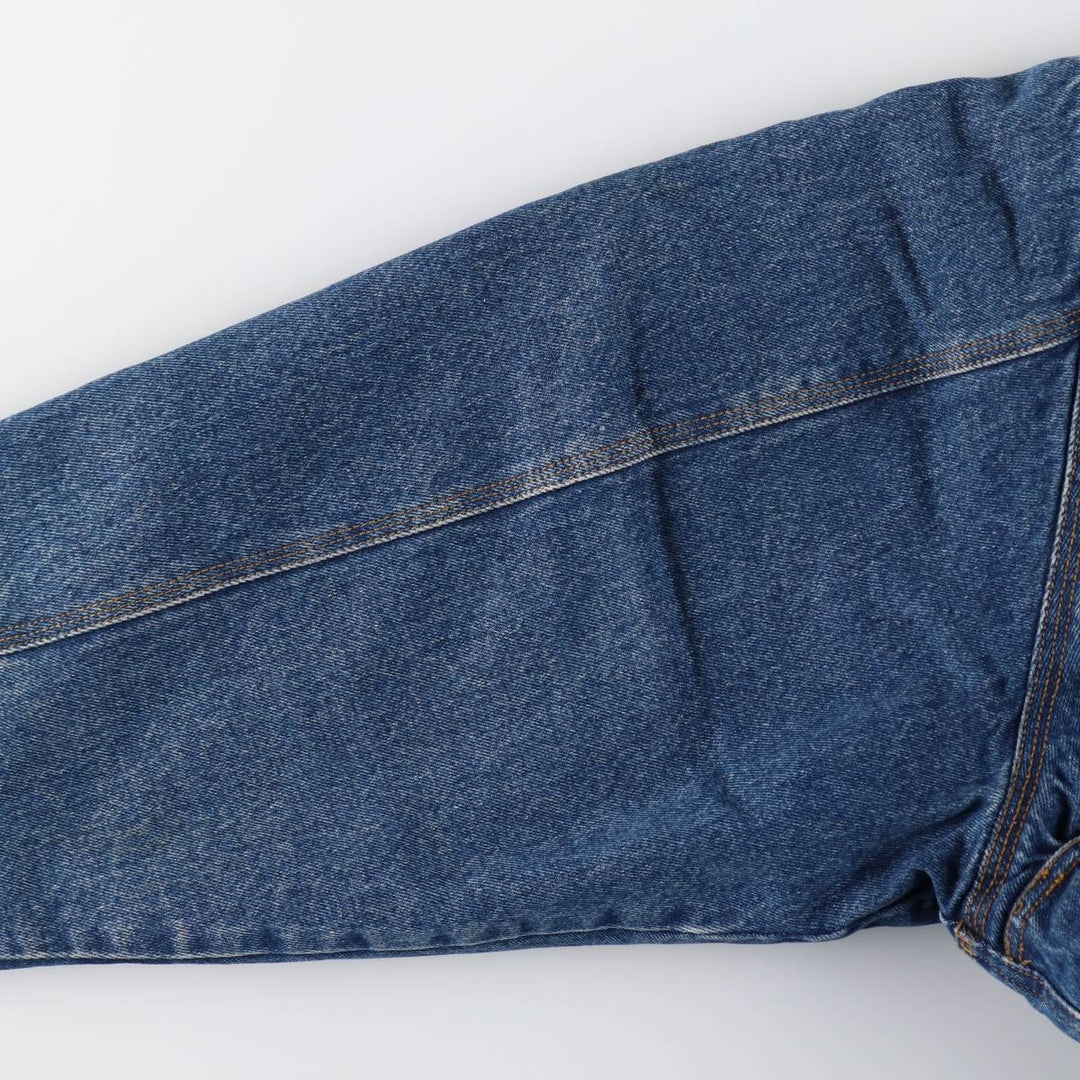 90'S GHBass padded denim jacket, men's size XL, vintage cotton blue type Vintage Second Hand