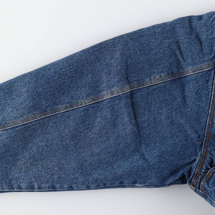 90'S GHBass padded denim jacket, men's size XL, vintage cotton blue type Vintage Second Hand
