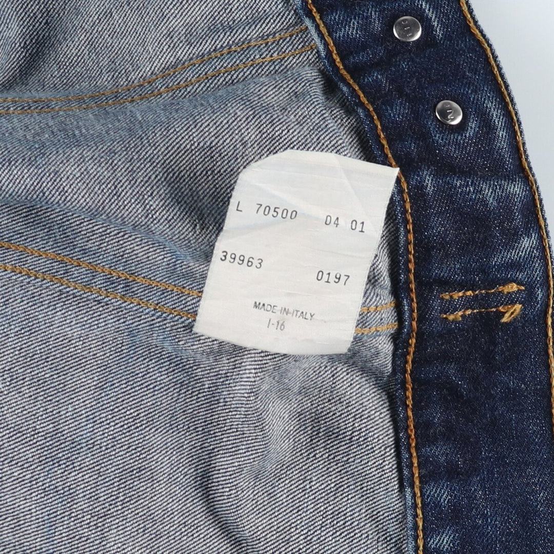 90'S Levi's 70500-04 Euro Model Denim Jacket, Made in Italy, Men's L Size, Vintage /eaa514988