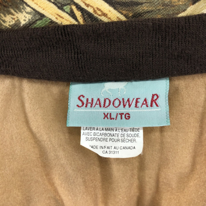 SHADOWEAR Camouflage Pattern Real Tree Camo Zip-up Jacket Made in Canada Men's XL /eaa514992
