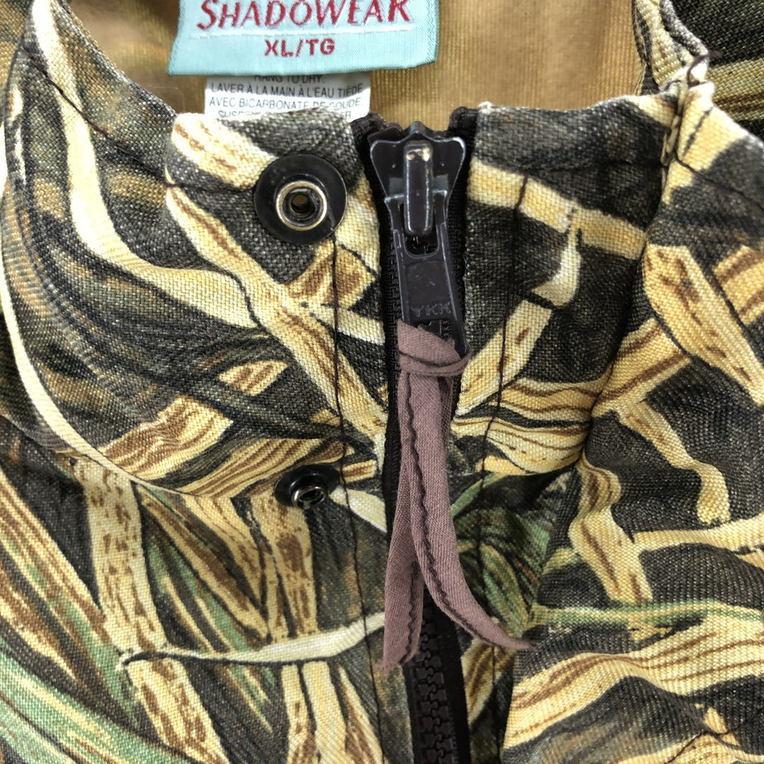 SHADOWEAR Camouflage Pattern Real Tree Camo Zip-up Jacket Made in Canada Men's XL /eaa514992