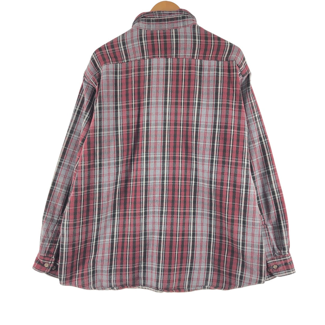 Carhartt Long Sleeve Flannel Check Shirt, Men's XL unclear gray type Vintage Second Hand