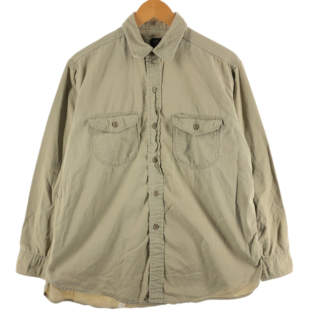 Lee Long Sleeve Work Shirt Made in USA Men's L Size /eaa515132