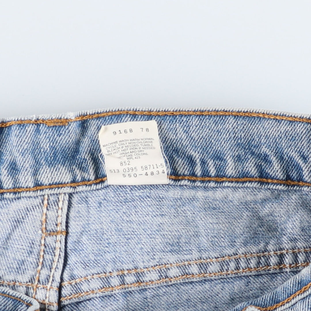 90'S Levi's 550 Relaxed Fit Tapered Leg Denim Pants, Made in the USA, Men's, Size 35, Vintage cotton Blue type light blue Vintage Second Hand