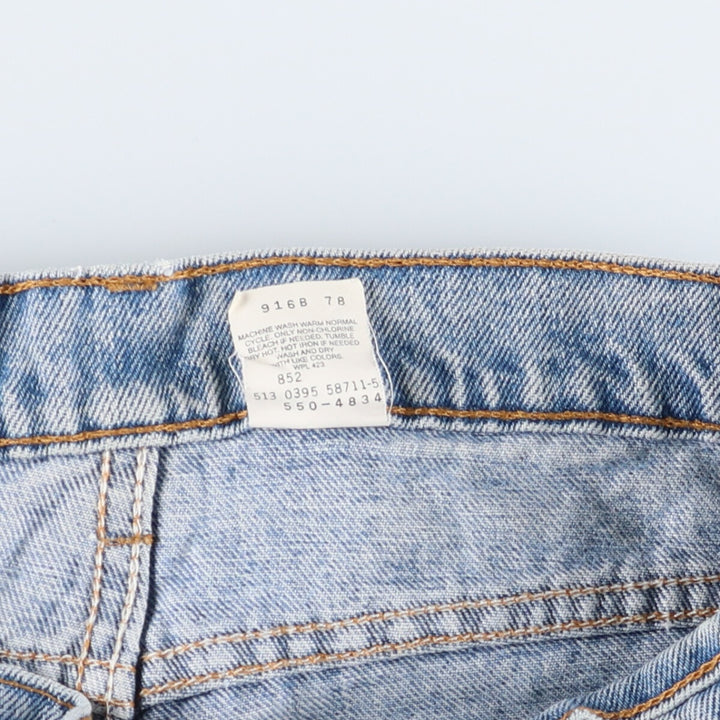 90'S Levi's 550 Relaxed Fit Tapered Leg Denim Pants, Made in the USA, Men's, Size 35, Vintage cotton Blue type light blue Vintage Second Hand