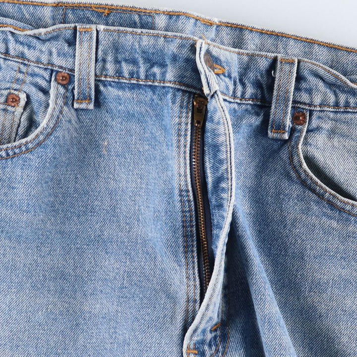 90'S Levi's 550 Relaxed Fit Tapered Leg Denim Pants, Made in the USA, Men's, Size 35, Vintage cotton Blue type light blue Vintage Second Hand
