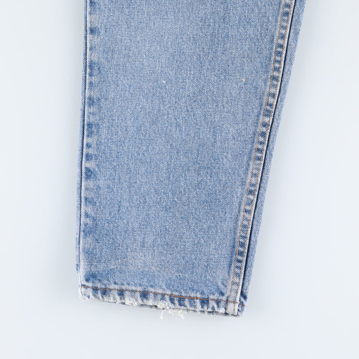 90'S Levi's 550 Relaxed Fit Tapered Leg Denim Pants, Made in the USA, Men's, Size 35, Vintage cotton Blue type light blue Vintage Second Hand
