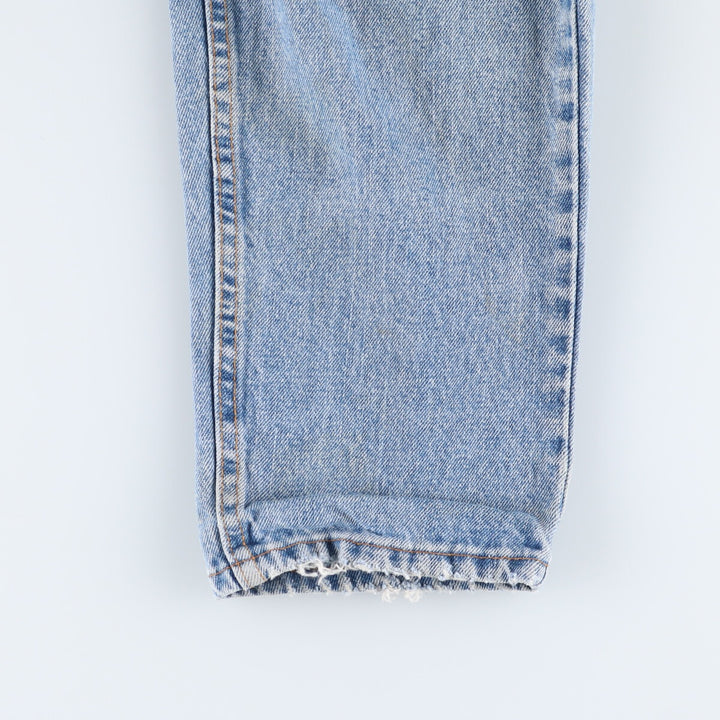 90'S Levi's 550 Relaxed Fit Tapered Leg Denim Pants, Made in the USA, Men's, Size 35, Vintage cotton Blue type light blue Vintage Second Hand
