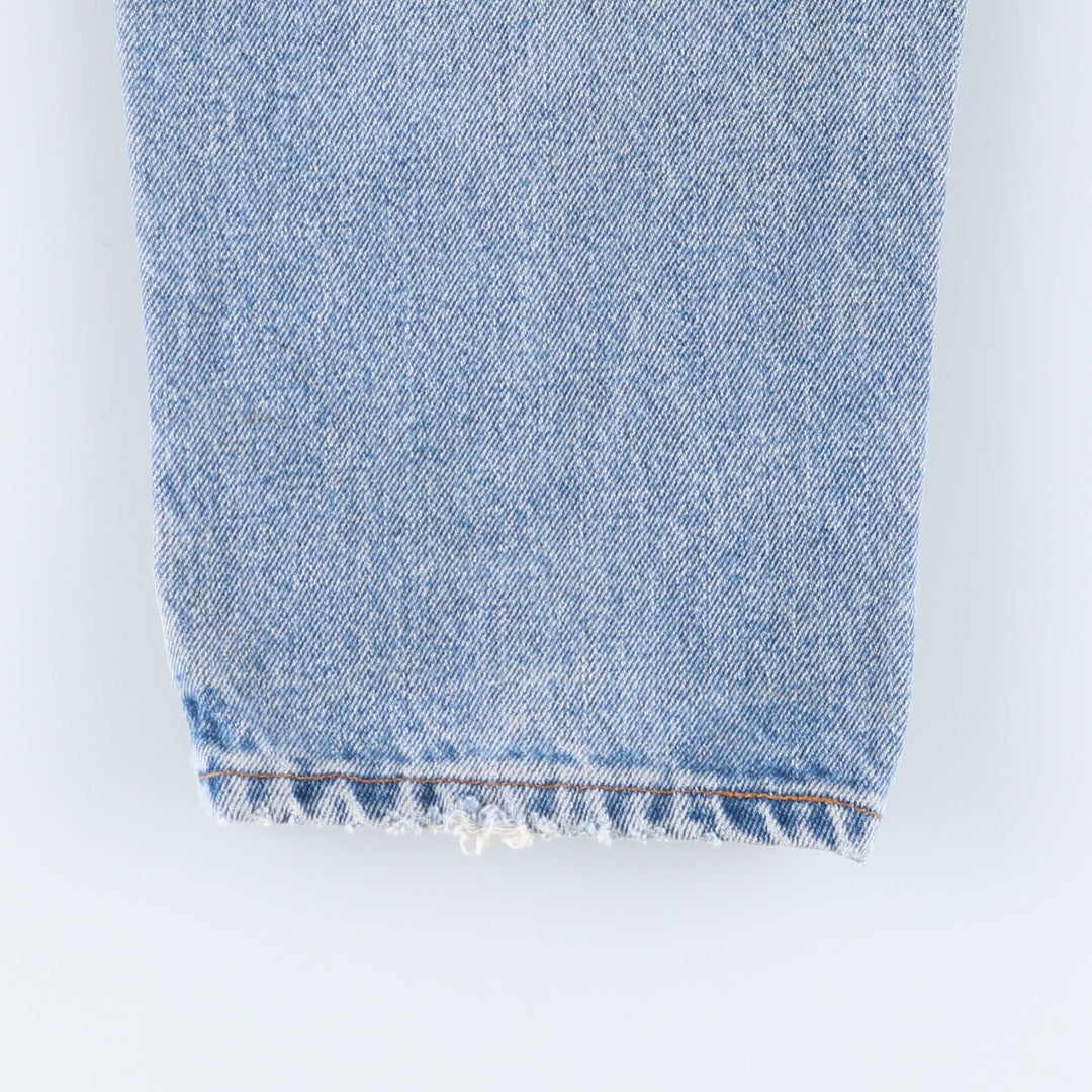 90'S Levi's 550 Relaxed Fit Tapered Leg Denim Pants, Made in the USA, Men's, Size 35, Vintage cotton Blue type light blue Vintage Second Hand