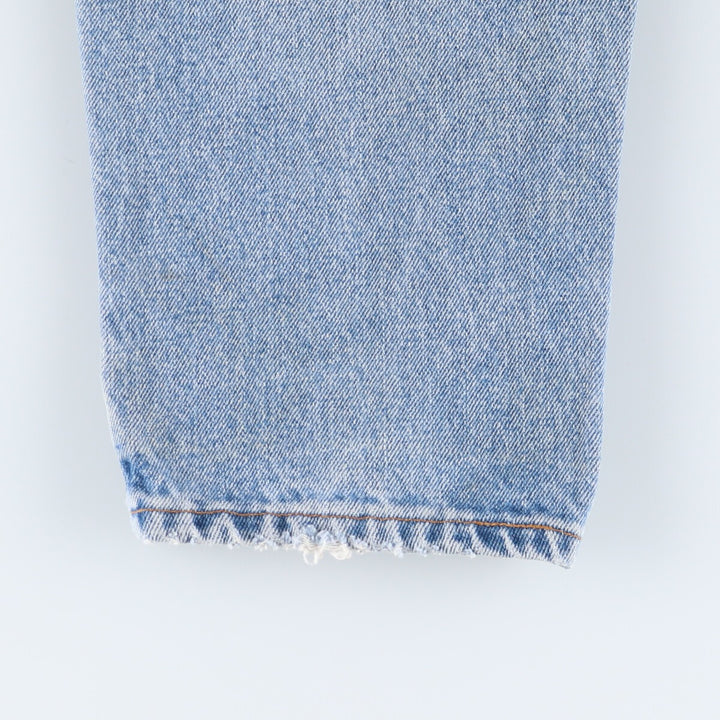 90'S Levi's 550 Relaxed Fit Tapered Leg Denim Pants, Made in the USA, Men's, Size 35, Vintage cotton Blue type light blue Vintage Second Hand