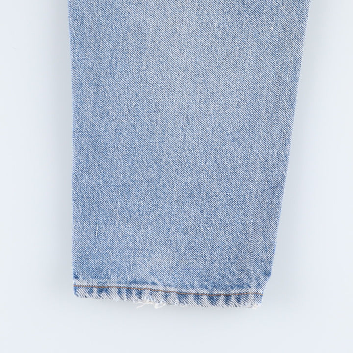 90'S Levi's 550 Relaxed Fit Tapered Leg Denim Pants, Made in the USA, Men's, Size 35, Vintage cotton Blue type light blue Vintage Second Hand