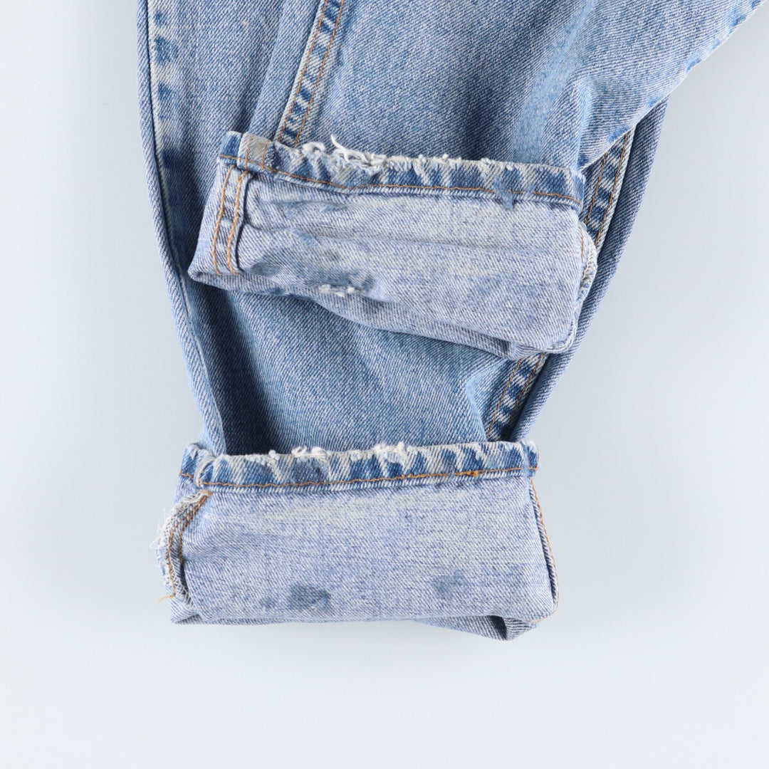 90'S Levi's 550 Relaxed Fit Tapered Leg Denim Pants, Made in the USA, Men's, Size 35, Vintage cotton Blue type light blue Vintage Second Hand