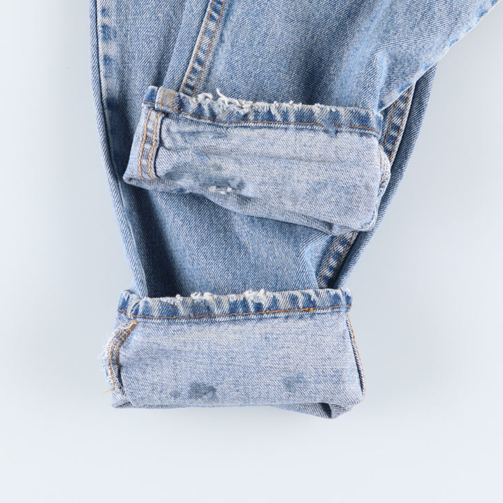 90'S Levi's 550 Relaxed Fit Tapered Leg Denim Pants, Made in the USA, Men's, Size 35, Vintage cotton Blue type light blue Vintage Second Hand