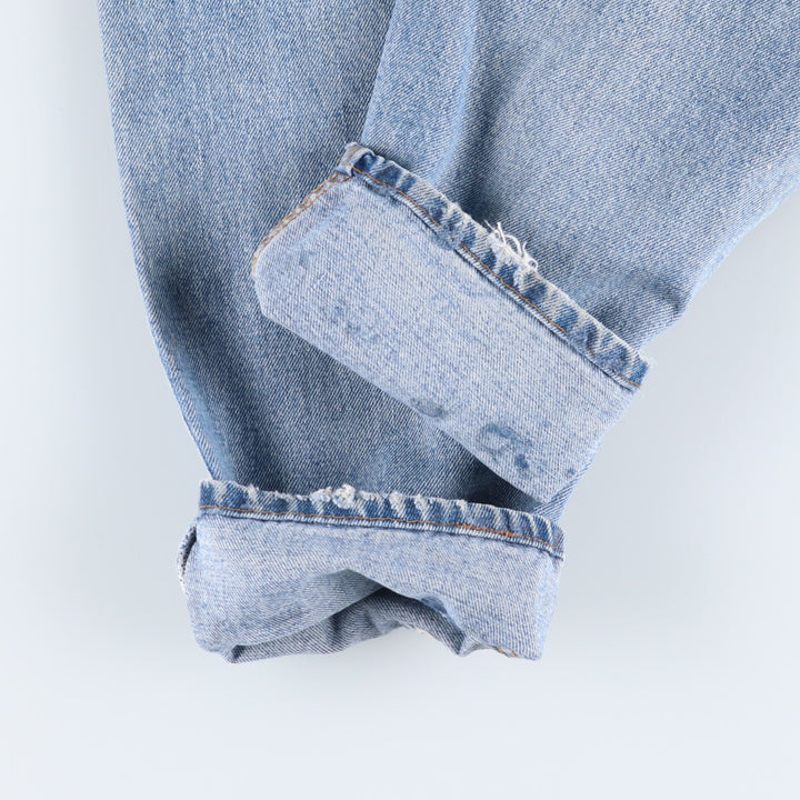 90'S Levi's 550 Relaxed Fit Tapered Leg Denim Pants, Made in the USA, Men's, Size 35, Vintage cotton Blue type light blue Vintage Second Hand