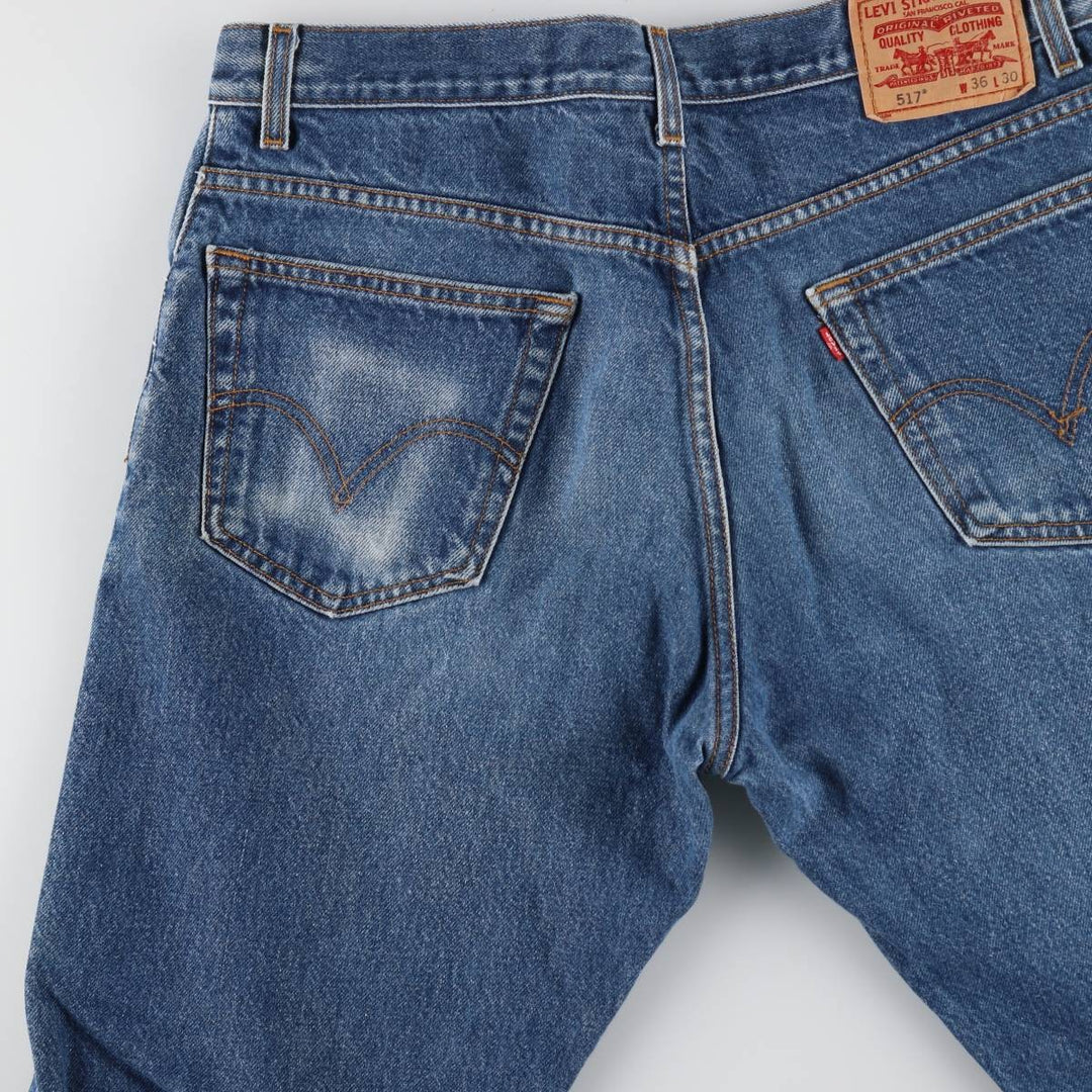 Levi's 517 Boot Cut Denim Pants, Men's, Size 36 cotton blue type Vintage Second Hand
