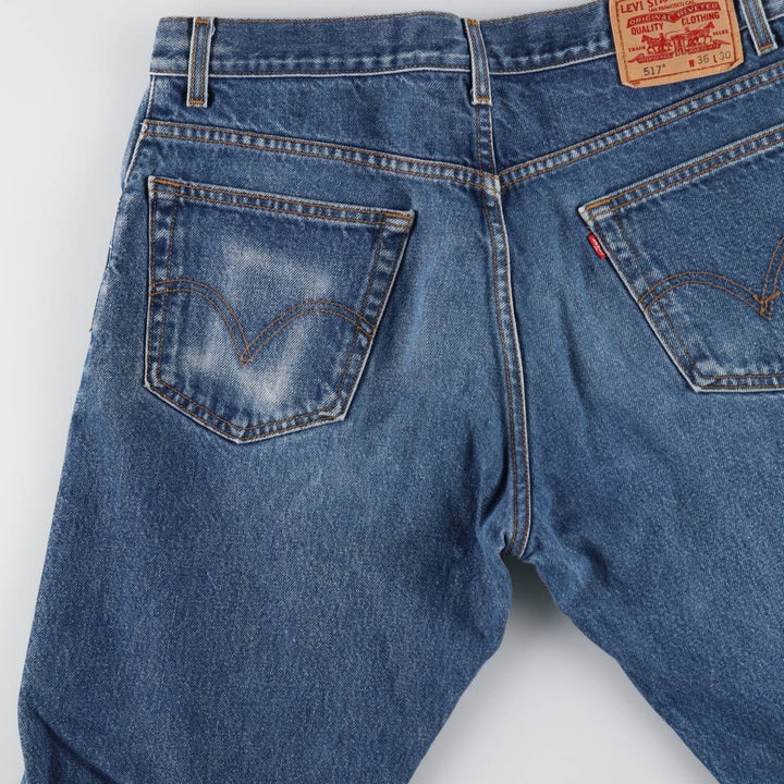 Levi's 517 Boot Cut Denim Pants, Men's, Size 36 cotton blue type Vintage Second Hand