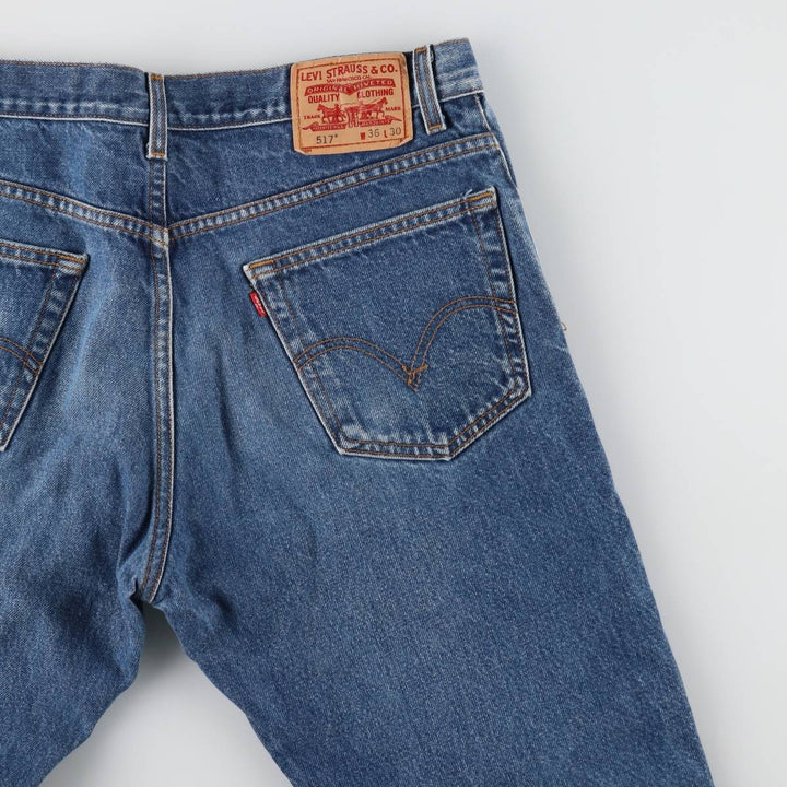 Levi's 517 Boot Cut Denim Pants, Men's, Size 36 cotton blue type Vintage Second Hand