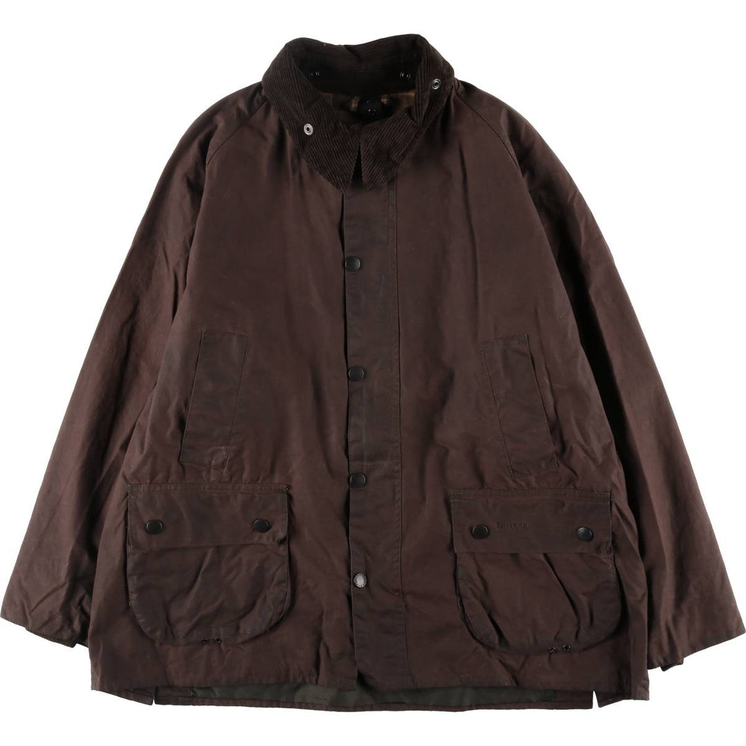 00s~ Barbour BEDALE 3 Warrant Waxed Cotton Oiled Jacket Made in England C46 Men's XL equivalent /eaa515201