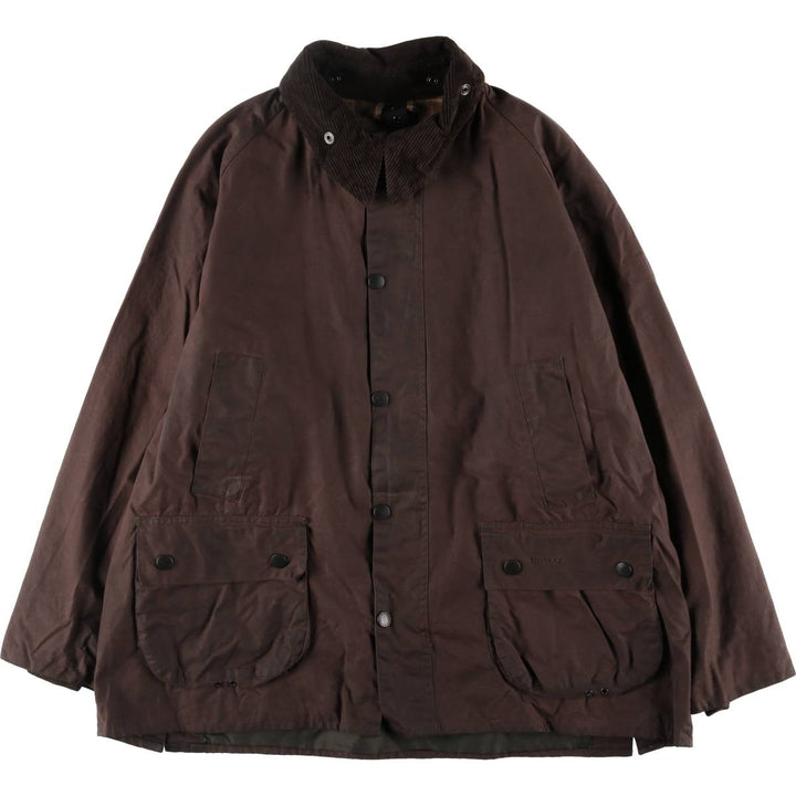 00s~ Barbour BEDALE 3 Warrant Waxed Cotton Oiled Jacket Made in England C46 Men's XL equivalent /eaa515201