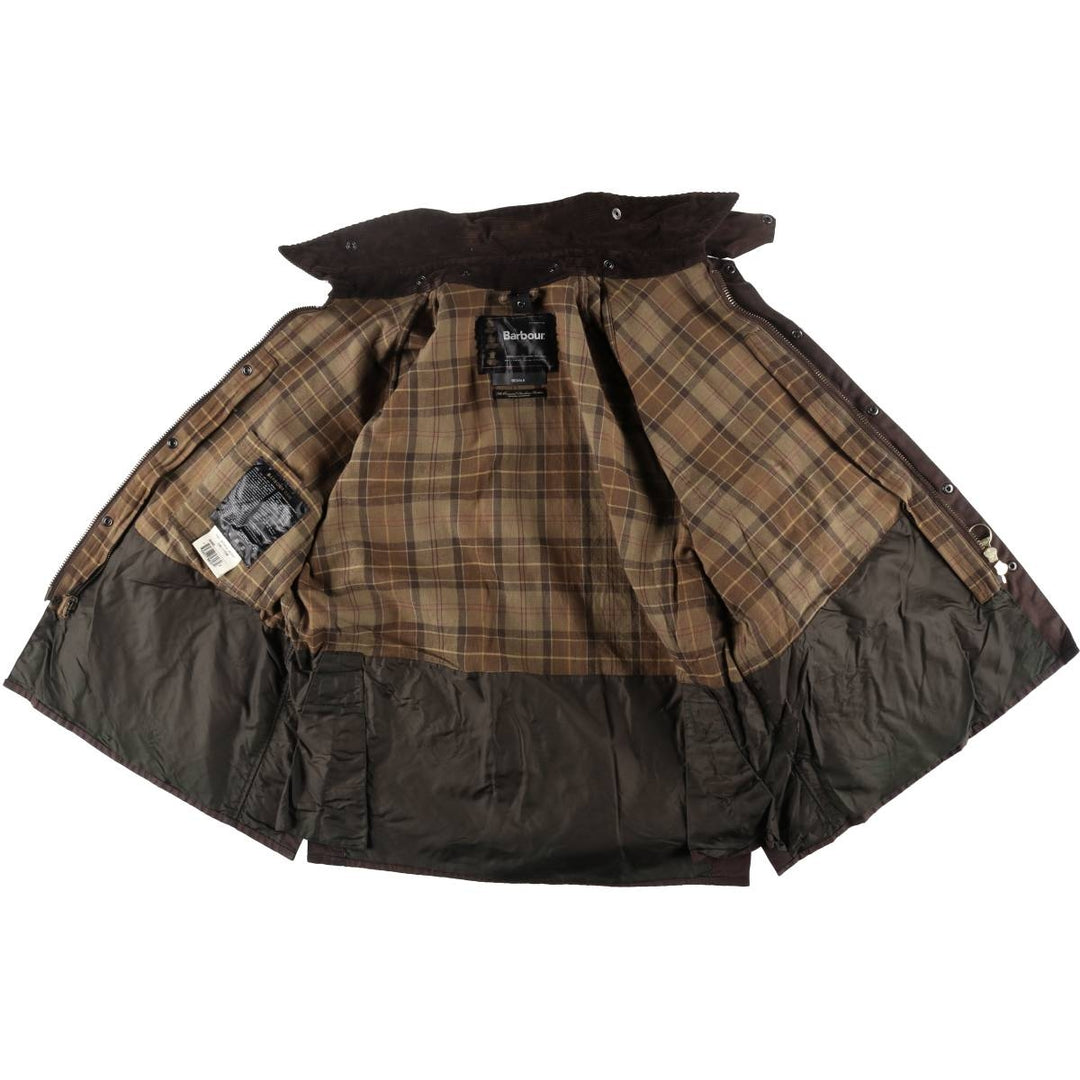 00s~ Barbour BEDALE 3 Warrant Waxed Cotton Oiled Jacket Made in England C46 Men's XL equivalent /eaa515201
