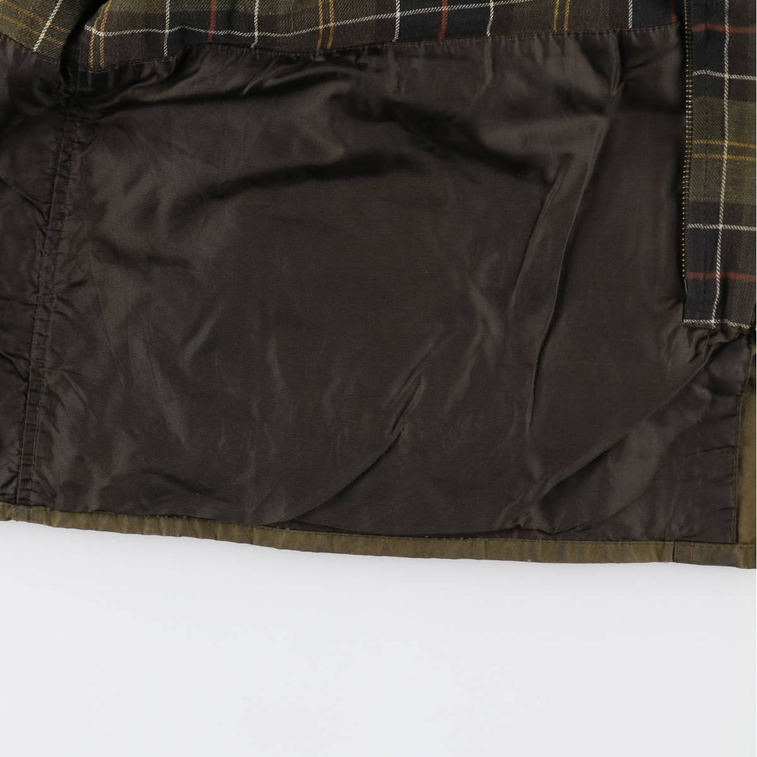 00s~ Barbour Classic Bedale 3 Warrant Waxed Cotton Oiled Jacket Made in England C46 Men's S equivalent /eaa515208