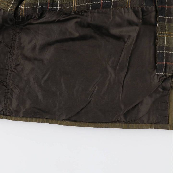 00s~ Barbour Classic Bedale 3 Warrant Waxed Cotton Oiled Jacket Made in England C46 Men's S equivalent /eaa515208