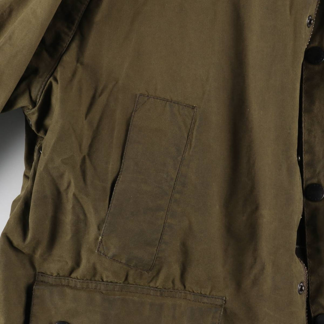 00s~ Barbour Classic Bedale 3 Warrant Waxed Cotton Oiled Jacket Made in England C46 Men's S equivalent /eaa515208