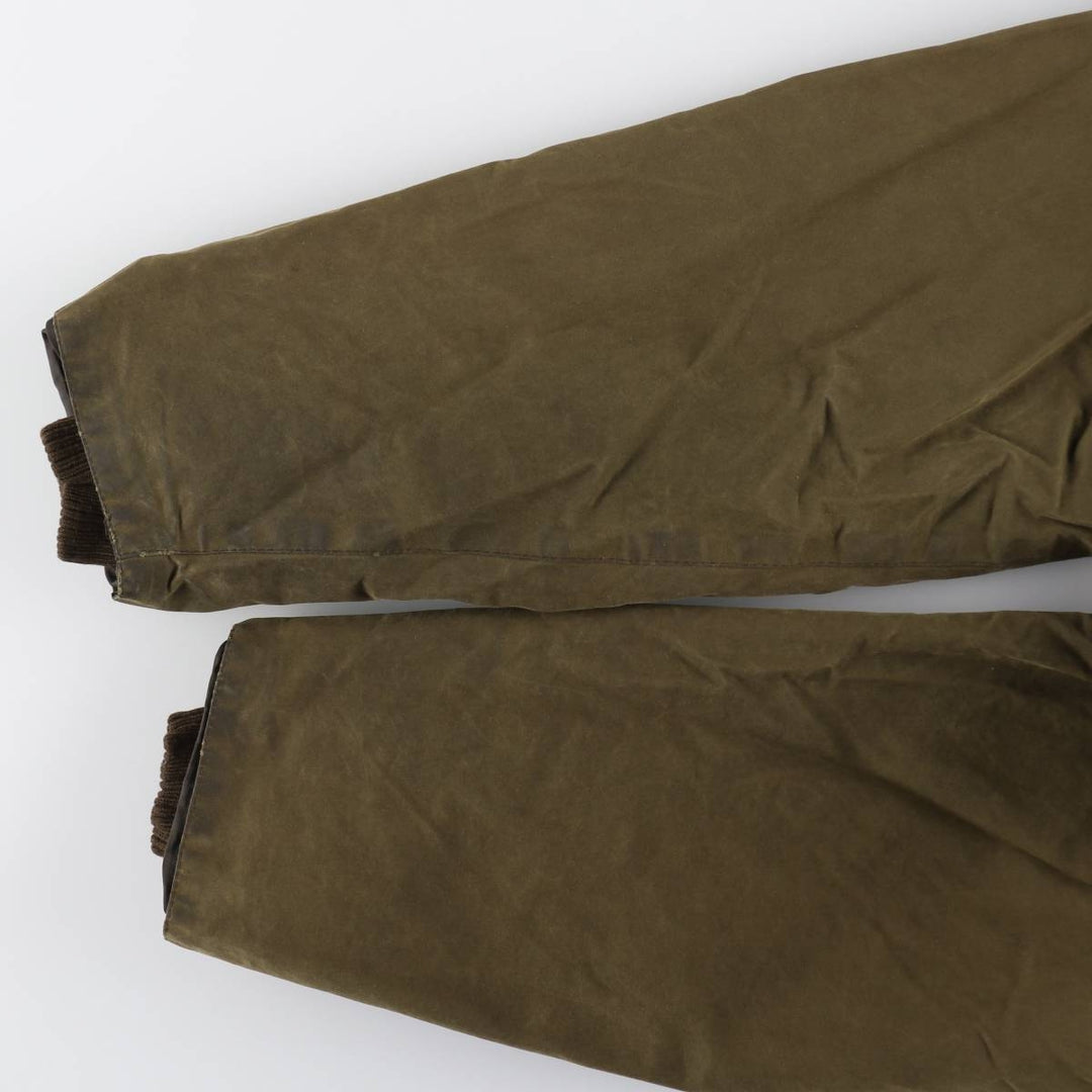 00s~ Barbour Classic Bedale 3 Warrant Waxed Cotton Oiled Jacket Made in England C46 Men's S equivalent /eaa515208
