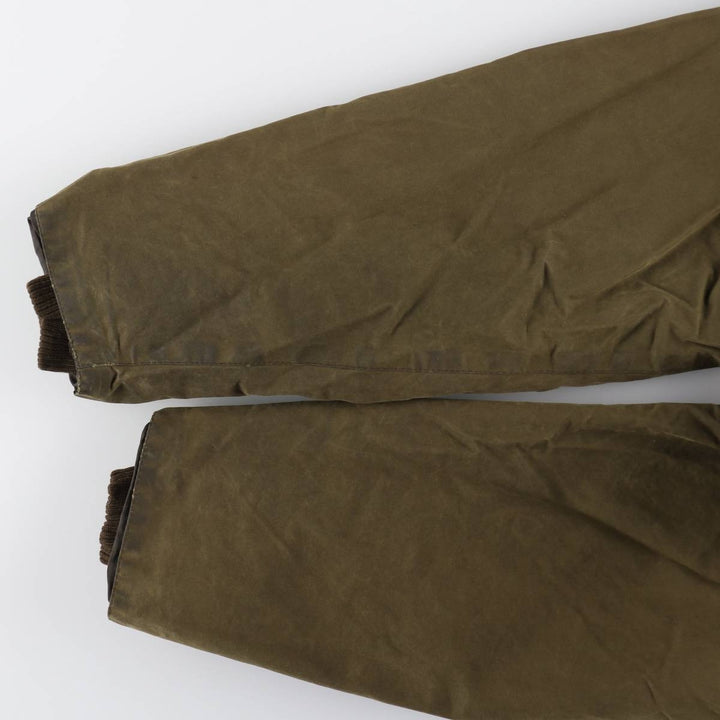 00s~ Barbour Classic Bedale 3 Warrant Waxed Cotton Oiled Jacket Made in England C46 Men's S equivalent /eaa515208
