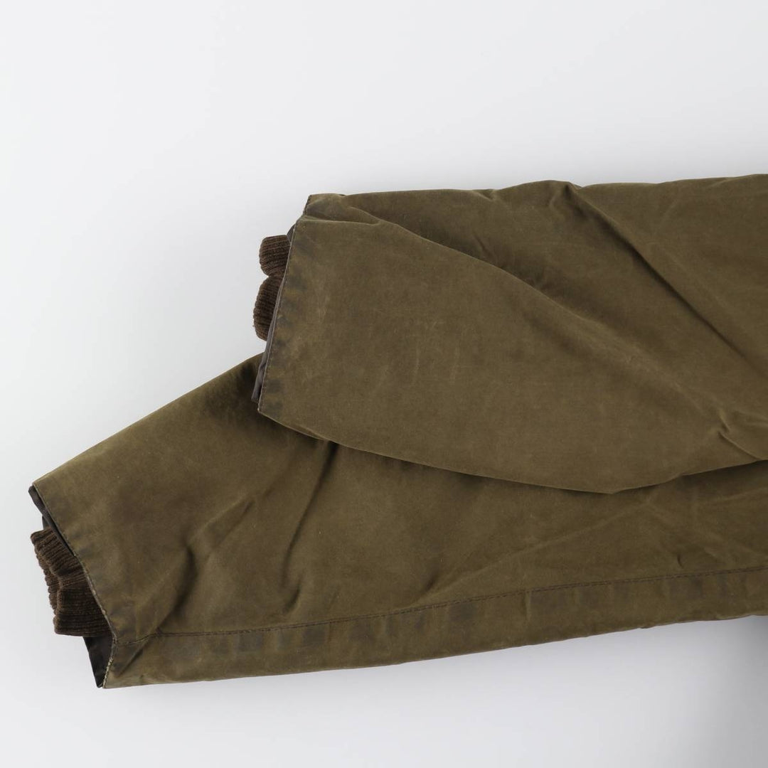 00s~ Barbour Classic Bedale 3 Warrant Waxed Cotton Oiled Jacket Made in England C46 Men's S equivalent /eaa515208