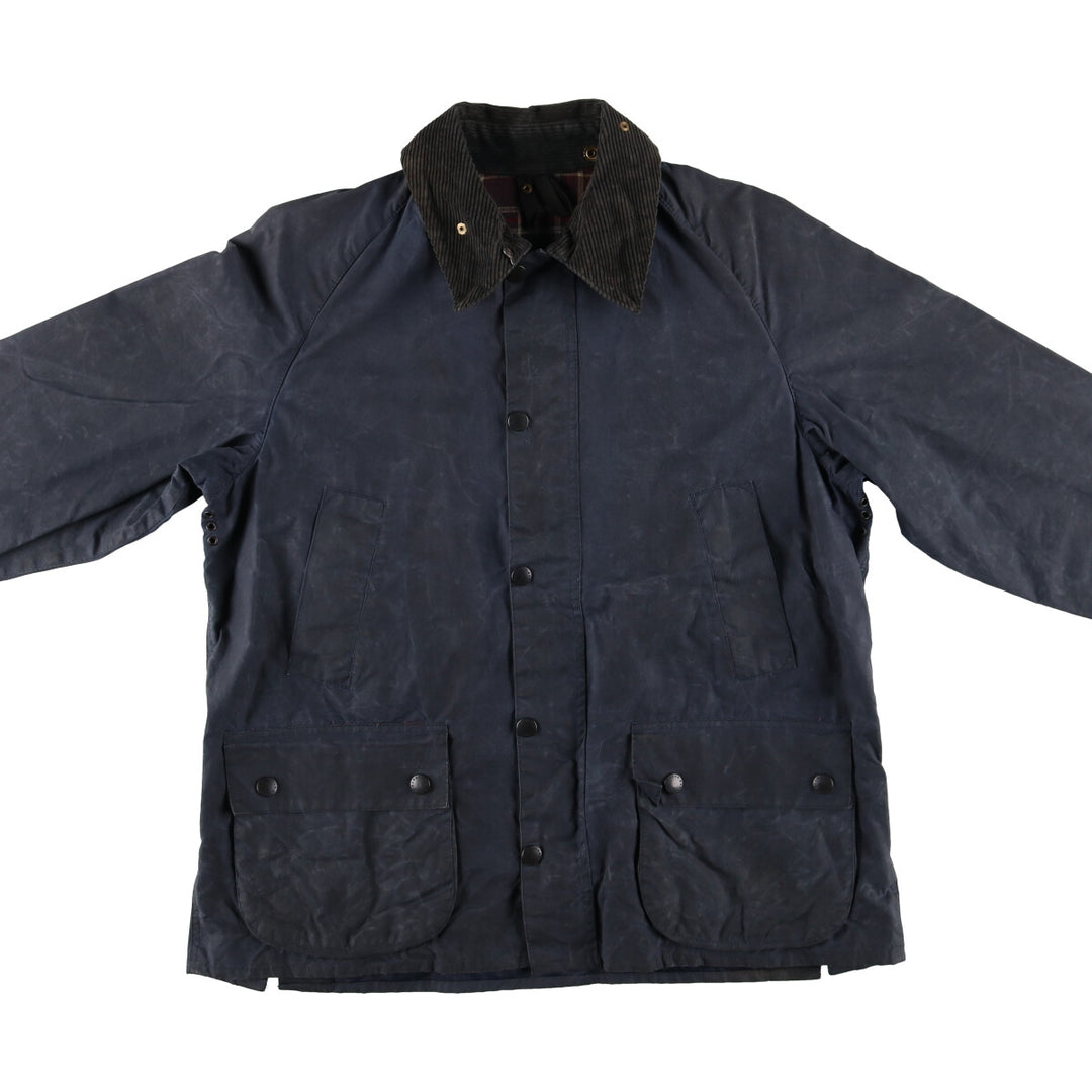 90'S Barbour Old 3 Warrant BEDALE Waxed Cotton Oiled Jacket Made in England C40 Men's M Size Vintage/eaa515211