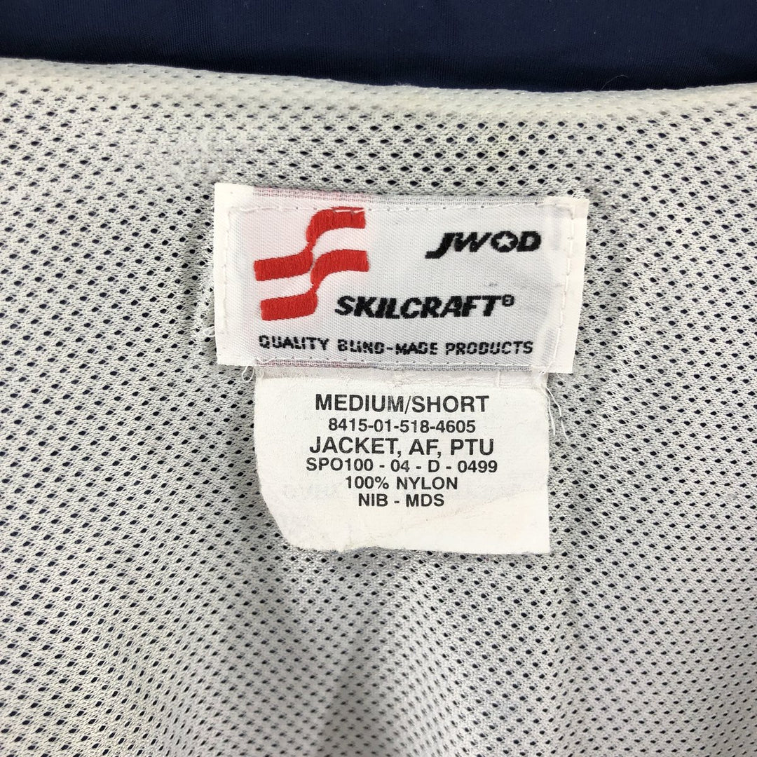 00'S US Military Genuine USAIR FORCE PTU Training Jacket Nylon Jacket Made in USA MEDIUM/SHORT Men's M equivalent /eaa515237