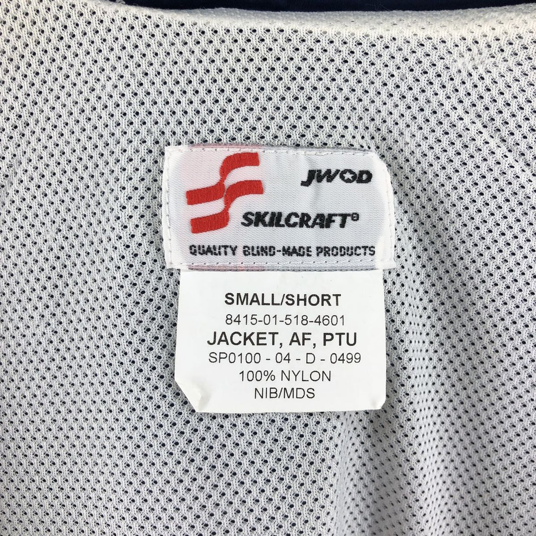 00'S US Military Genuine USAIR FORCE PTU Training Jacket Nylon Jacket Made in USA SMALL/SHORT Men's S equivalent /eaa515242