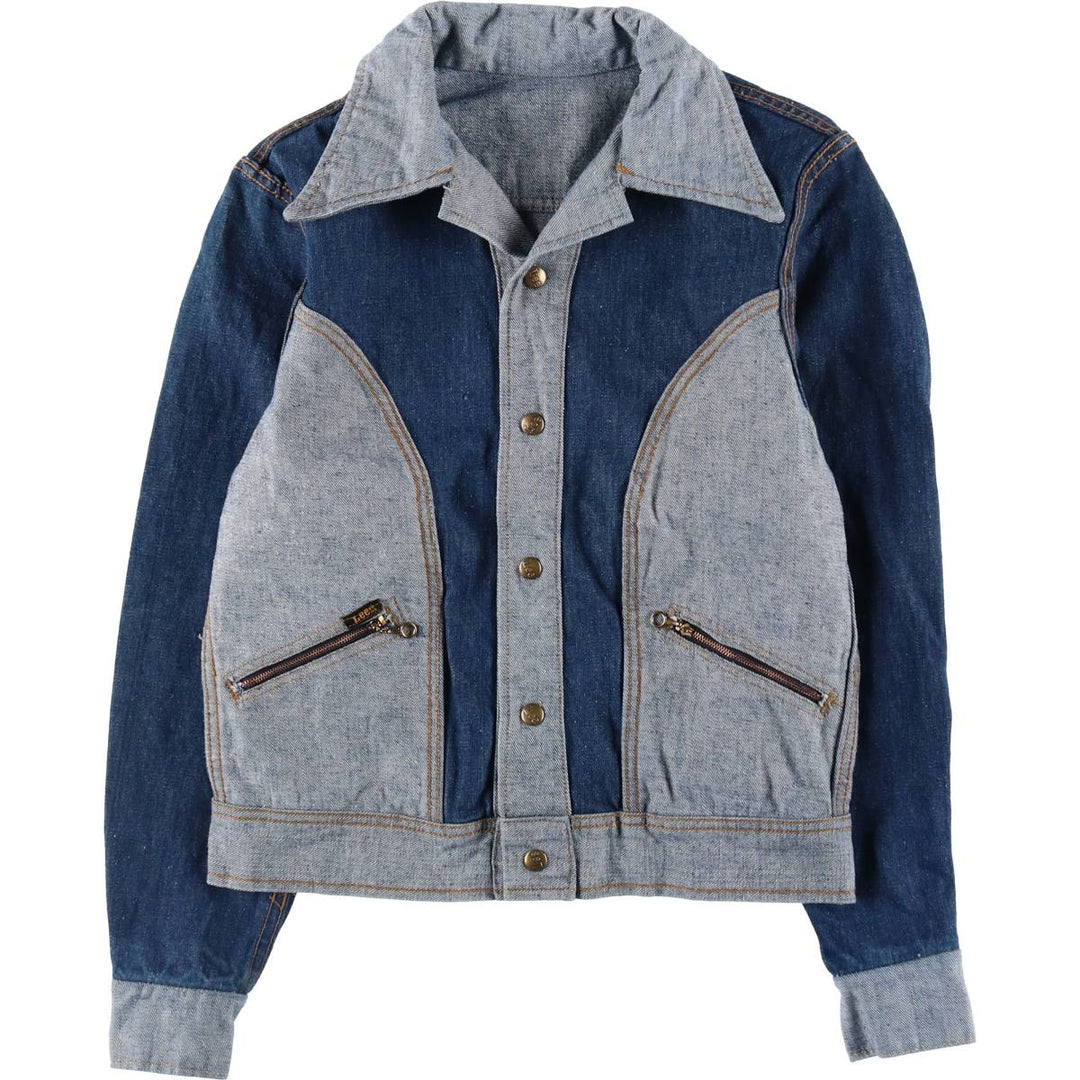 70'S Lee reversible denim jacket, denim jacket, made in USA, men's size S, vintage /eaa515249