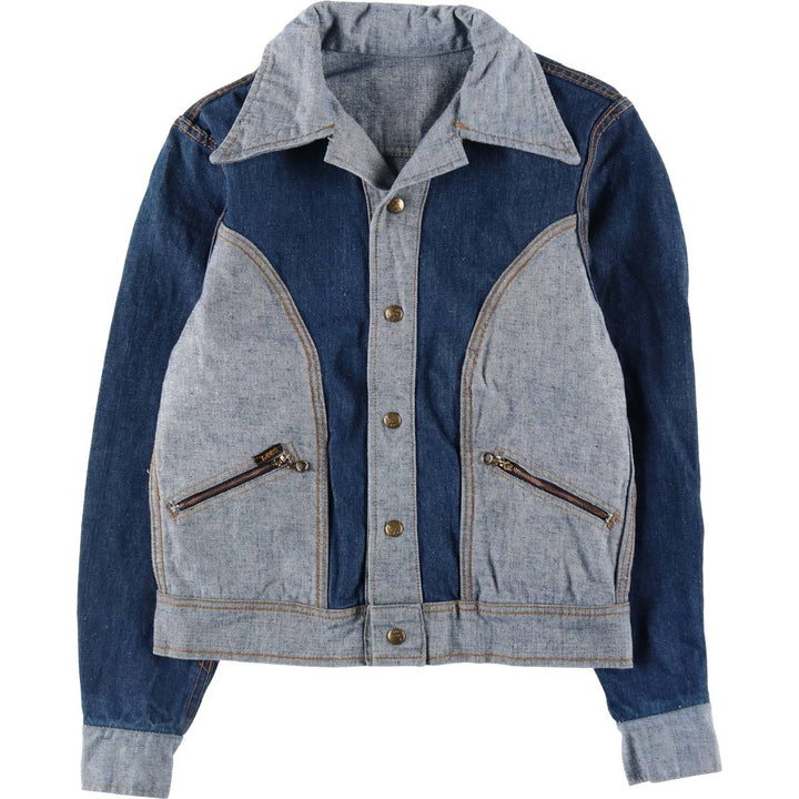 70'S Lee reversible denim jacket, denim jacket, made in USA, men's size S, vintage /eaa515249