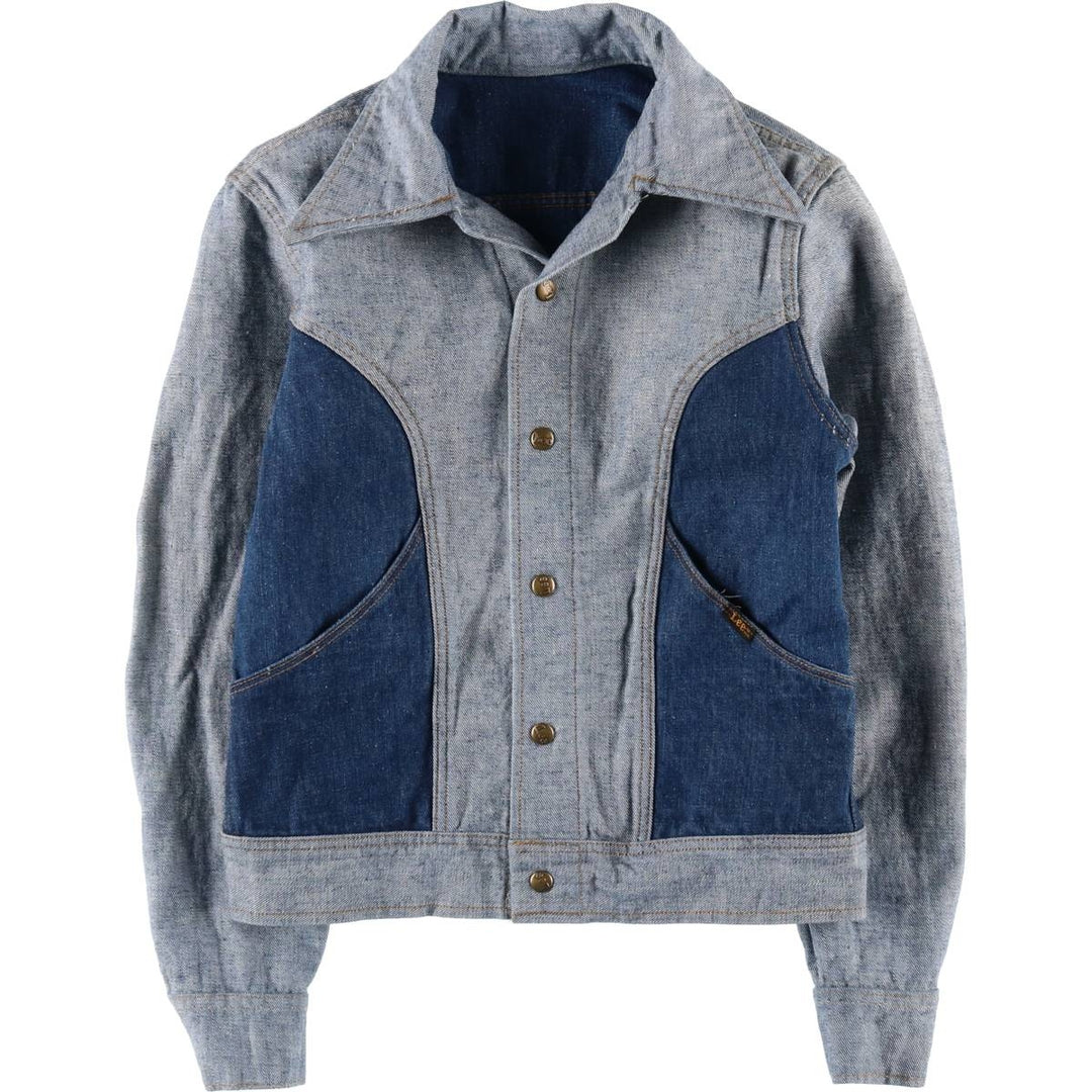 70'S Lee reversible denim jacket, denim jacket, made in USA, men's size S, vintage /eaa515249