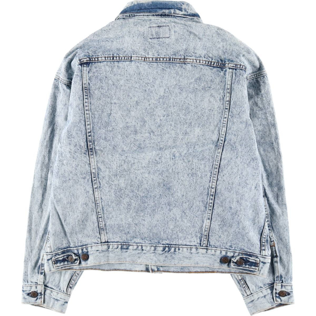 90'S Levi's 70507-0219 Chemical Wash Denim Jacket, G-Jean, Made in USA, Men's XL, Vintage /eaa515255