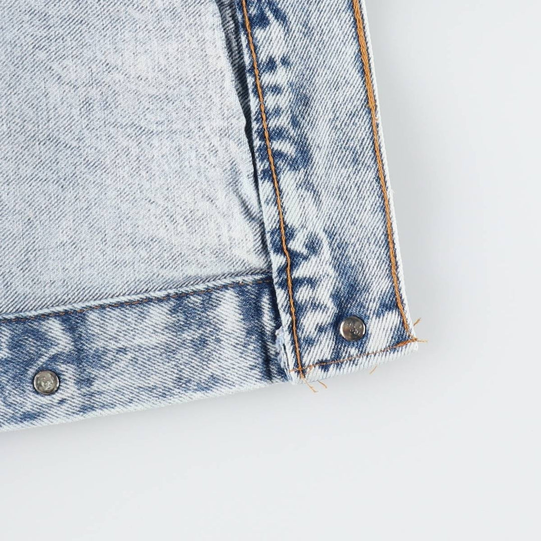 90'S Levi's 70507-0219 Chemical Wash Denim Jacket, G-Jean, Made in USA, Men's XL, Vintage /eaa515255