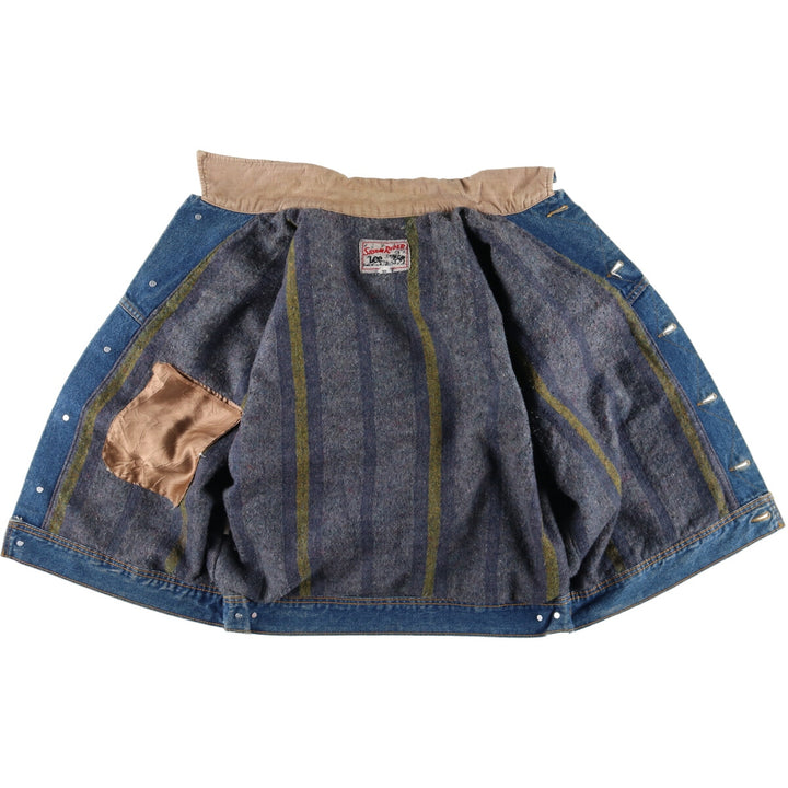 ~90'S Lee STORM RIDER denim jacket, G-jacket, men's size L, vintage /eaa515274