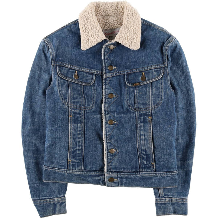 70s~80'S Lee STORM RIDER denim fleece jacket made in USA, men's size S, vintage /eaa515277